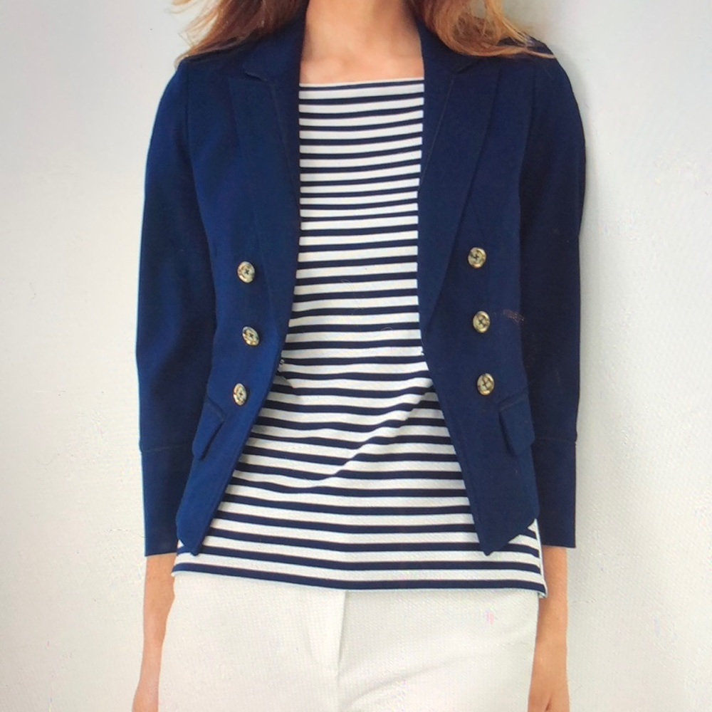 White House Black Market Ponte Trophy Jacket